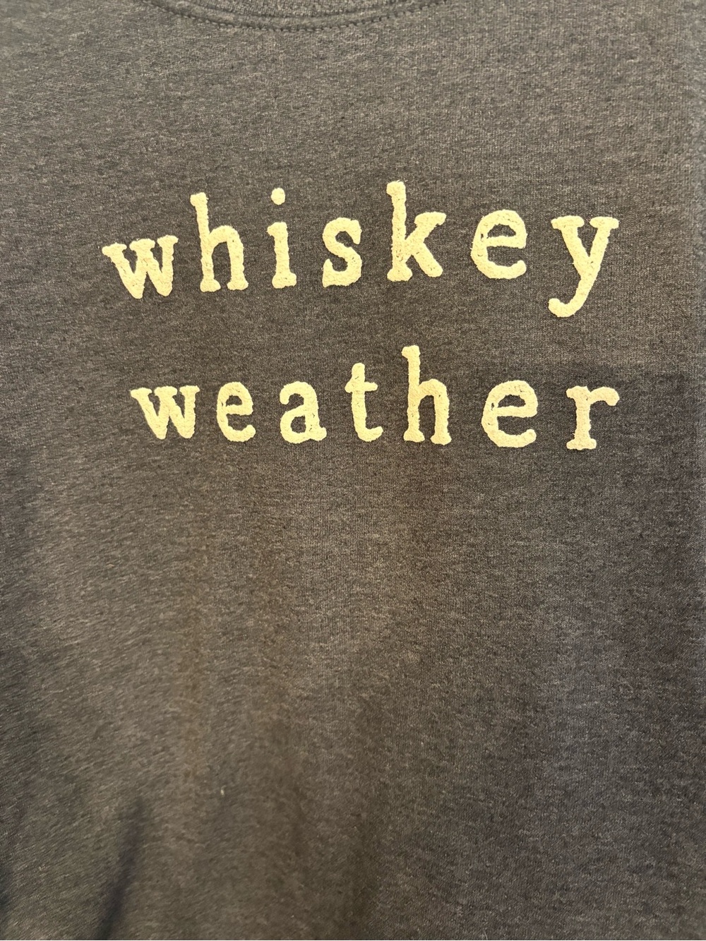 Charcoal 'Whiskey Weather' Crewneck Sweatshirt - Picture 2 of 5